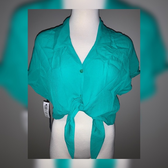 Aritzia Wilfred Free Tie-Front Irish Moss Mousse - Picture 2 of 6